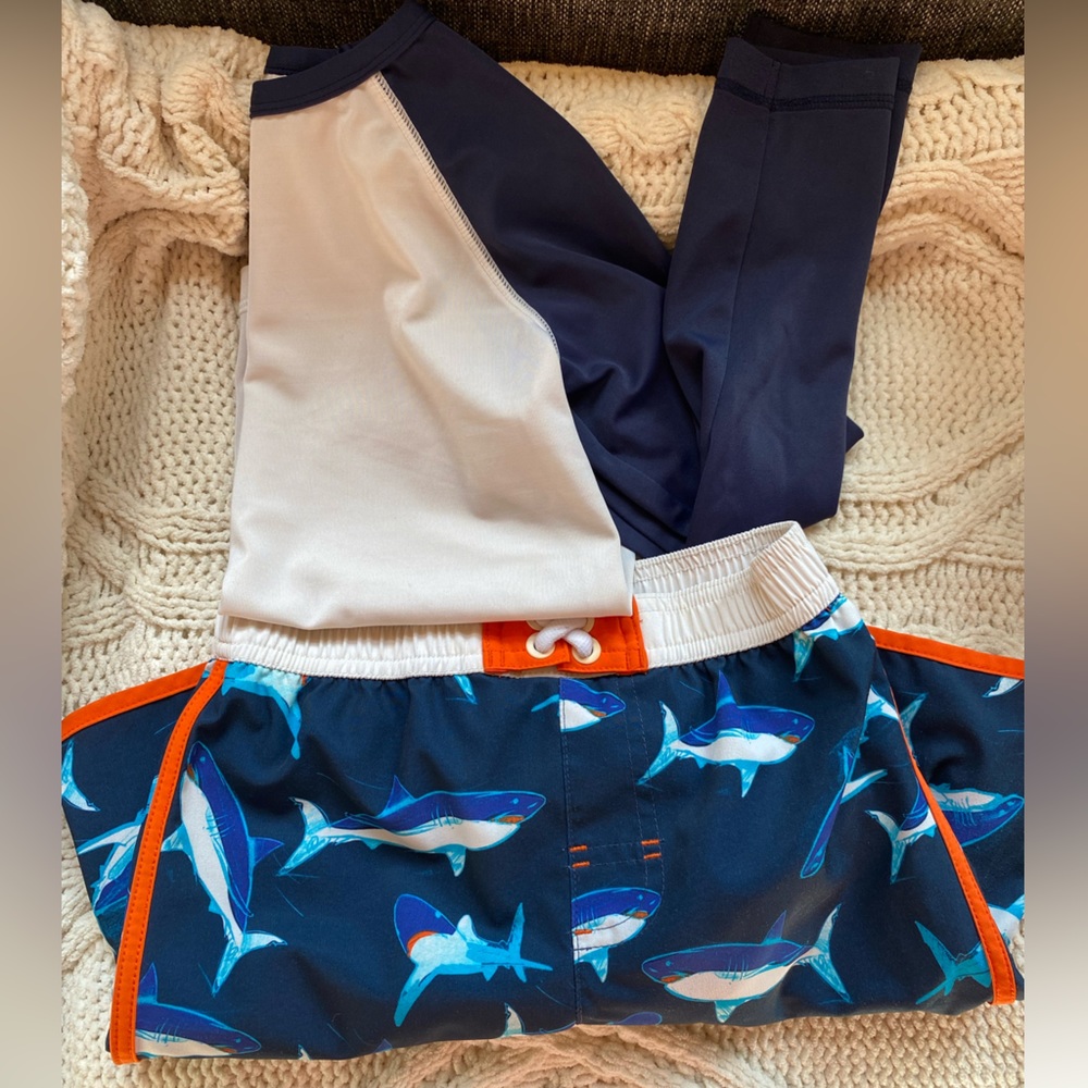Boys swimsuit set. Size 4-5.
